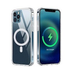 Viedtālruņa aizmugurējais vāciņš Apple iPhone 17 Anti Shock 1.5mm MagSafe Transparent
