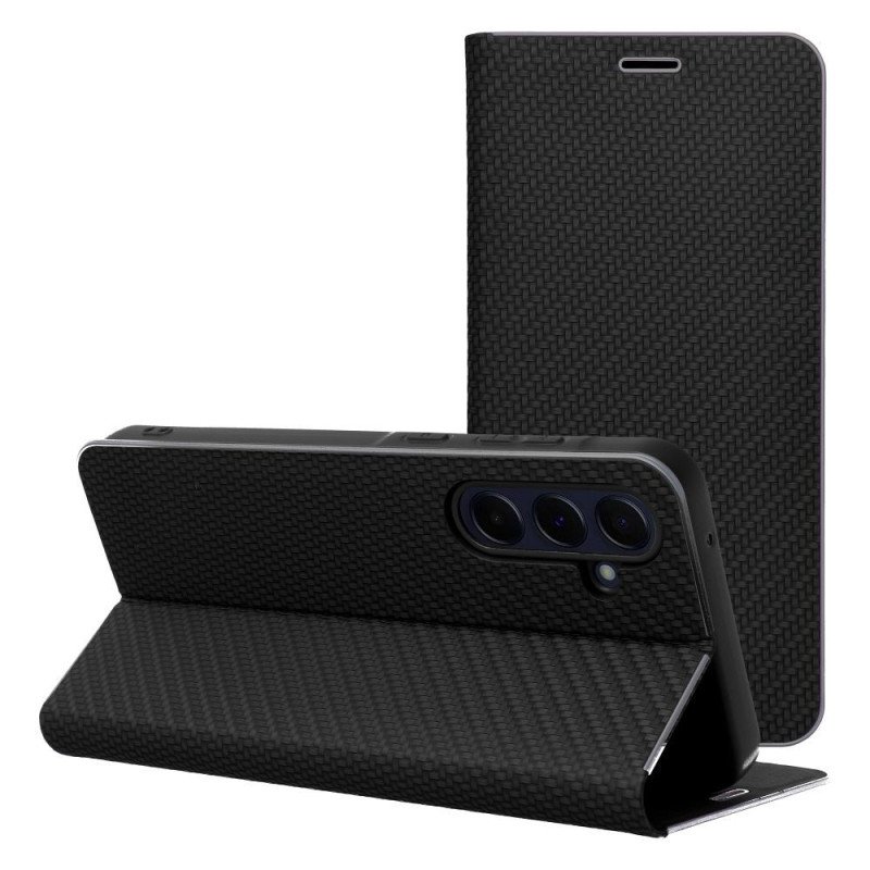Viedtālruņa atveramais maciņš Samsung Galaxy S25 FE Luna Book Black
