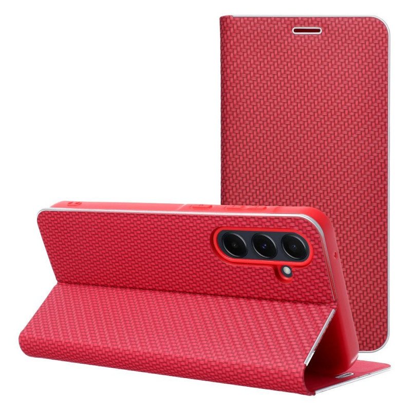 Viedtālruņa atveramais maciņš Samsung Galaxy S25 FE Luna Book Red