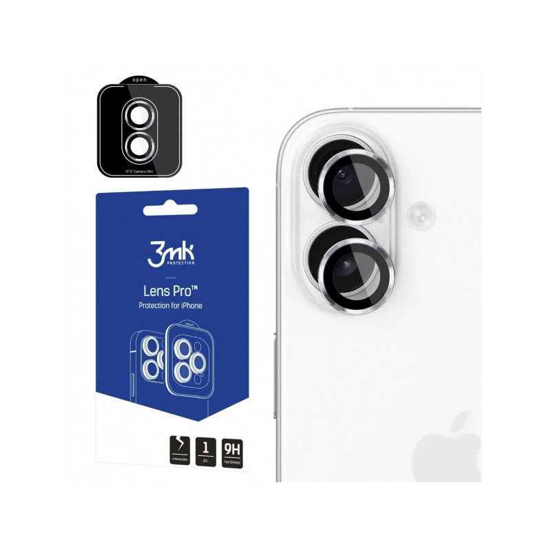 Viedtālruņa kameras aizsargstikls Apple iPhone 17 Lens Pro Silver
