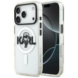 Viedtālruņa aizmugurējais vāciņš Apple iPhone 17 Pro Max Sketch Logo Mag Transparent