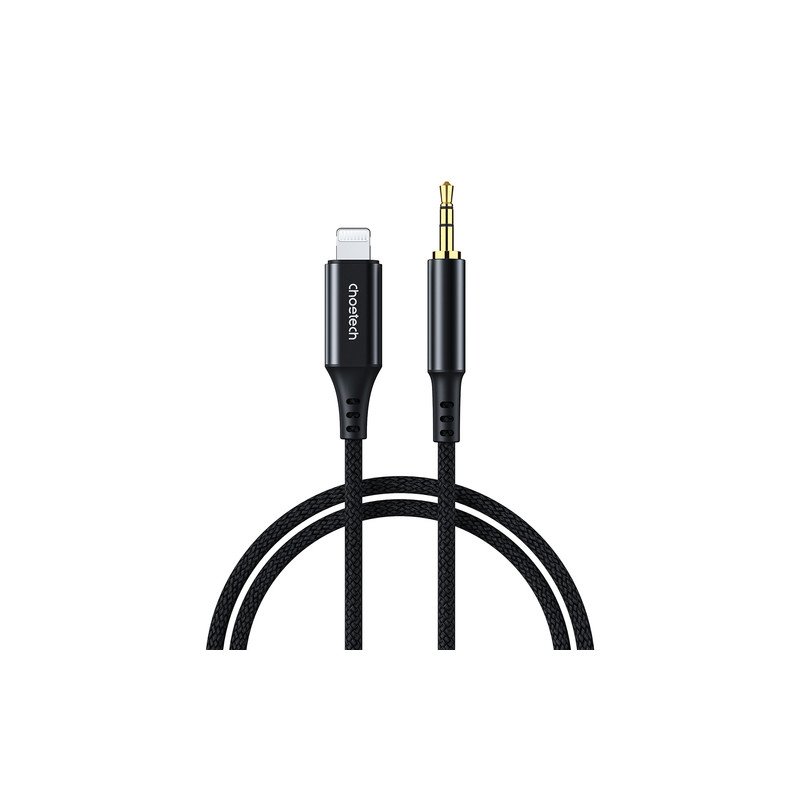 Audio kabelis Apple Lightning Aux 3.5mm AUX009 Black