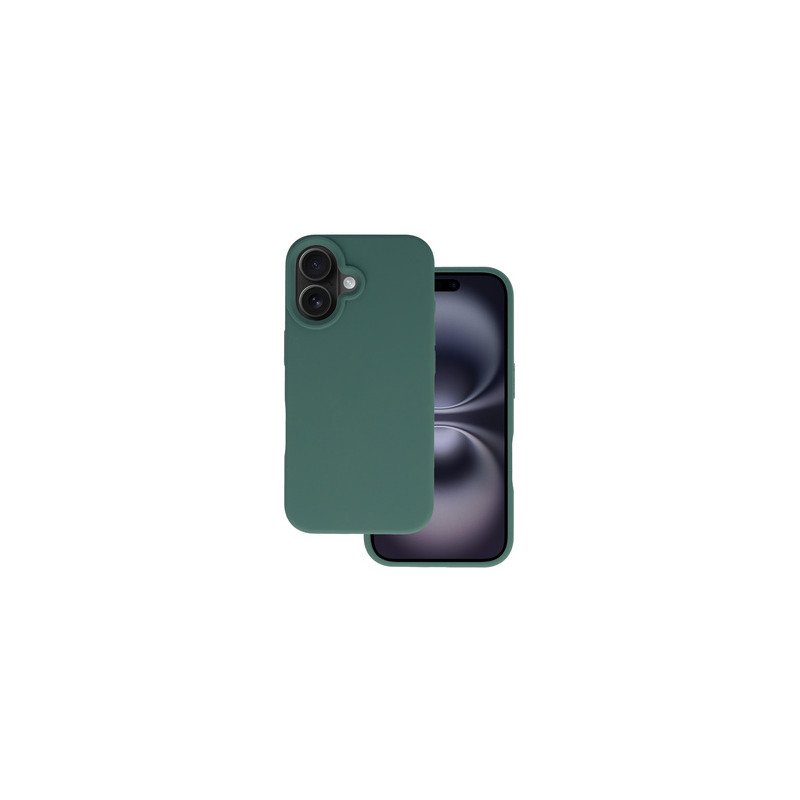 Viedtālruņa aizmugurējais vāciņš Apple Iphone 16 Silicone Premium Green