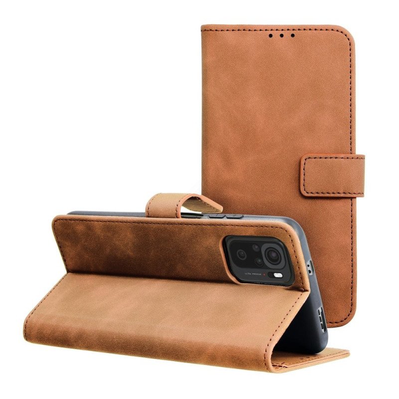 Viedtālruņa atveramais maciņš Xiaomi Redmi Note 11 / 11S Tender Brown
