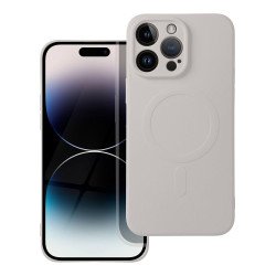Viedtālruņa aizmugurējais vāciņš Apple iPhone 17 Pro Silicone Mag Natural Titanium