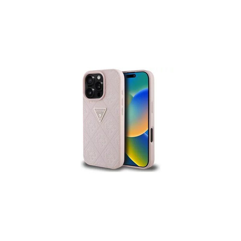 Viedtālruņa aizmugurējais vāciņš Apple iPhone 16 Pro Triangle Collection Pink