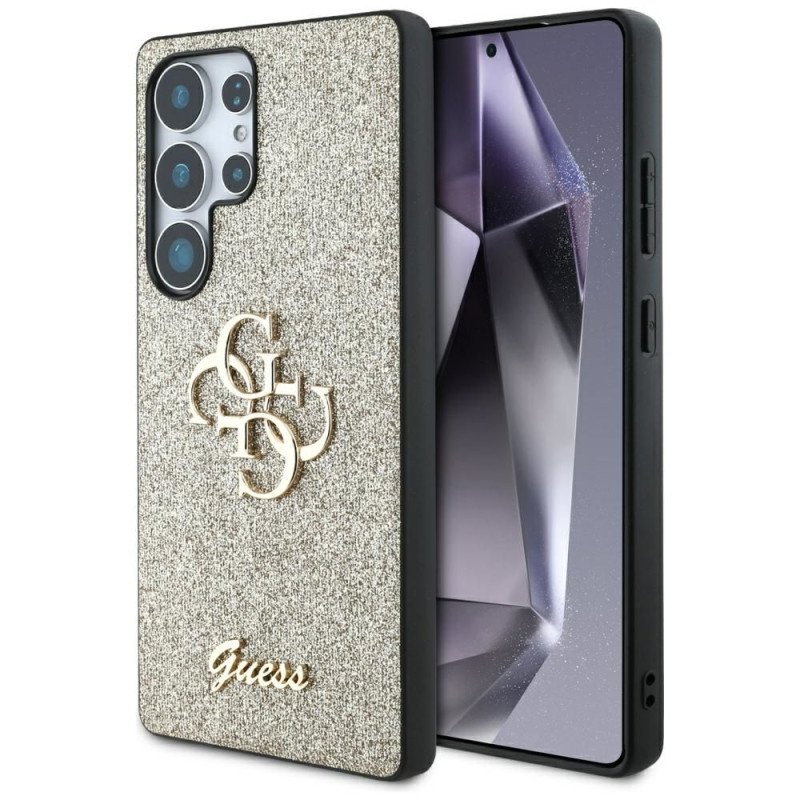 Viedtālruņa aizmugurējais vāciņš Samsung Galaxy S25 Ultra Glitter Collection Gold