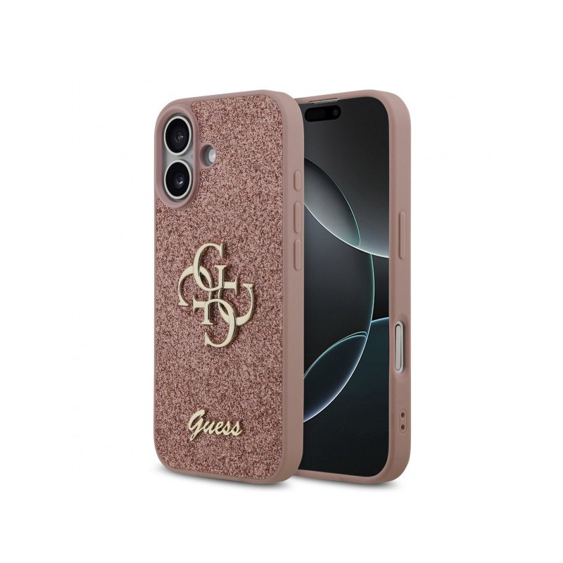 Viedtālruņa aizmugurējais vāciņš Apple iPhone 17 Glitter Collection Pink