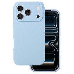 Viedtālruņa aizmugurējais vāciņš Apple iPhone 17 Pro Silicone Lite Light Blue
