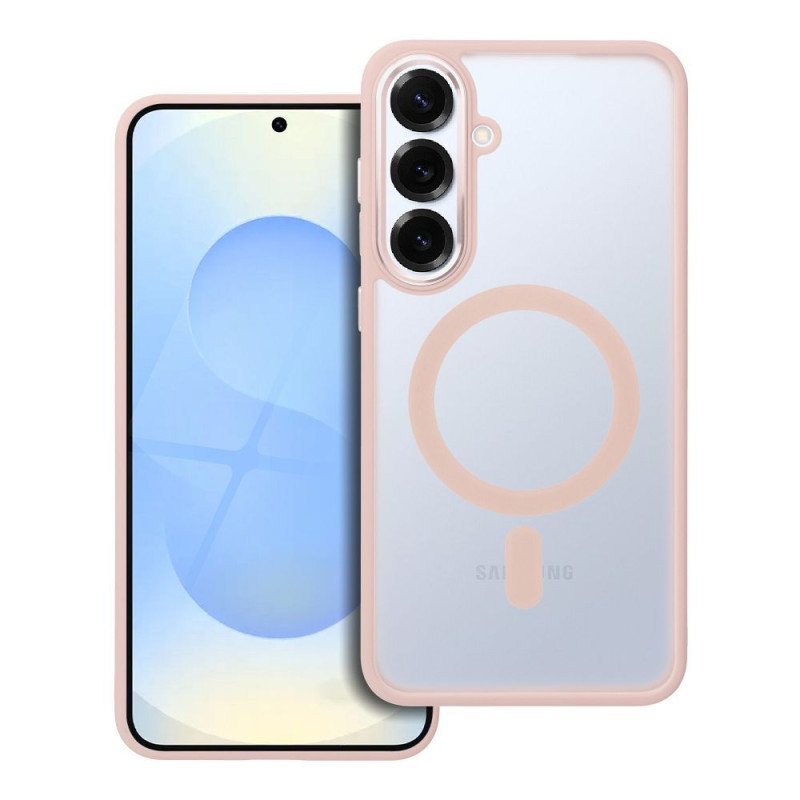 Viedtālruņa aizmugurējais vāciņš Samsung Galaxy S25 Plus Matte Mag Cover Pink