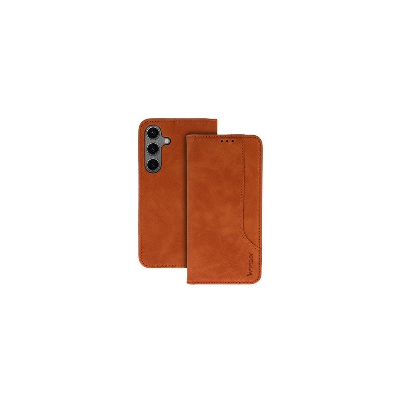 Viedtālruņa atveramais maciņš Samsung Galaxy S25 Edge Wonder Prime Case Brown