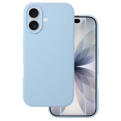 Viedtālruņa aizmugurējais vāciņš Apple iPhone 17 Silicone Lite Light Blue