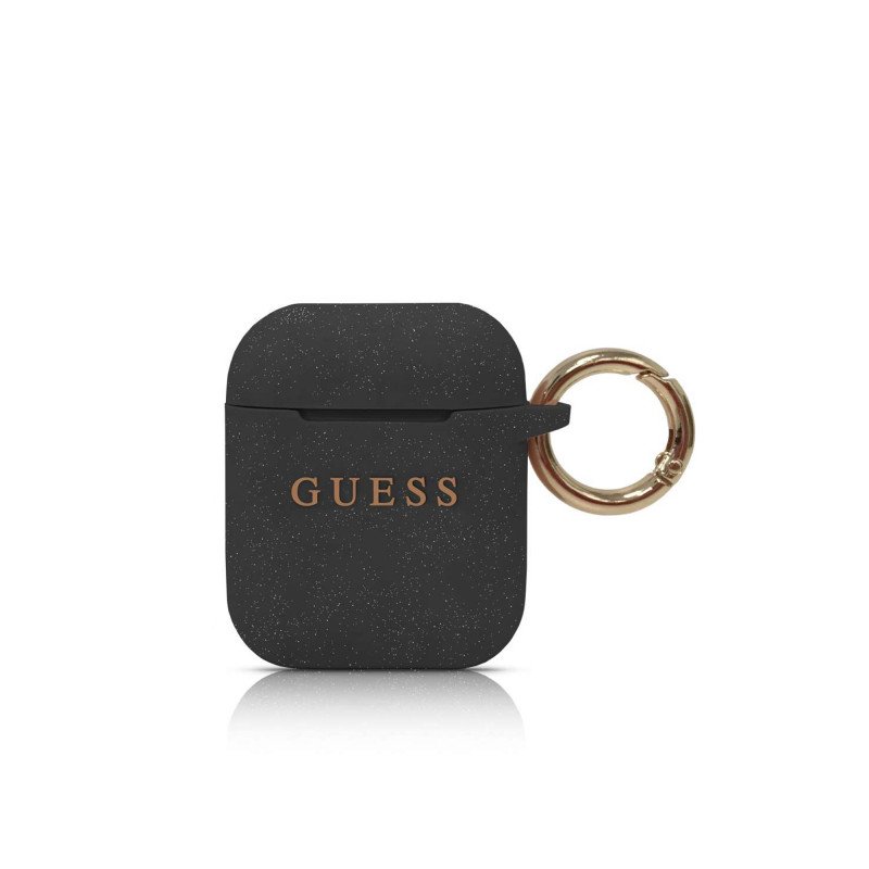 Bezvadu austiņu apvalks Apple GUACCSILGLBK Black, Gold, With Design