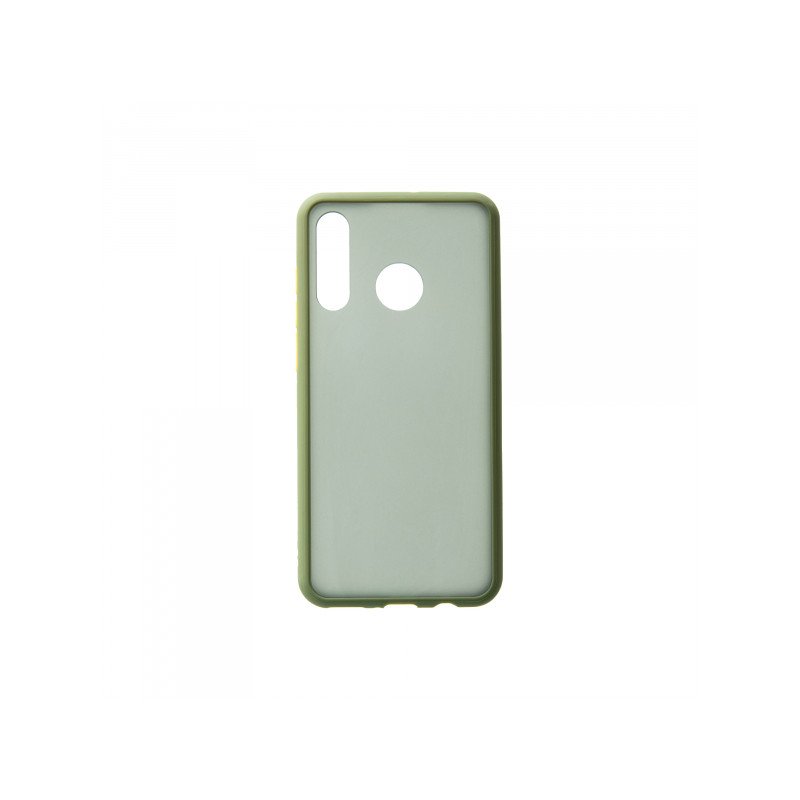 Viedtālruņa aizmugurējais vāciņš Huawei P30 Lite Color Button Bumper Light Green, Transparent