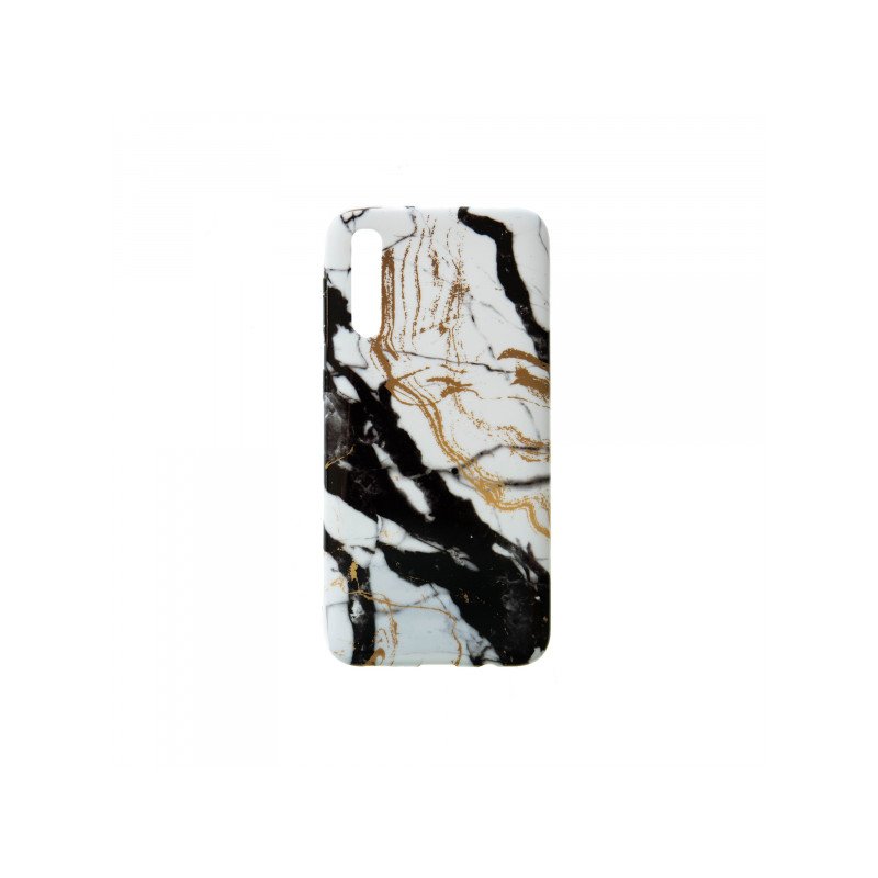 Viedtālruņa aizmugurējais vāciņš Samsung Galaxy A30S / A50 / A50S Marble Silicone Design 3 White, With Design