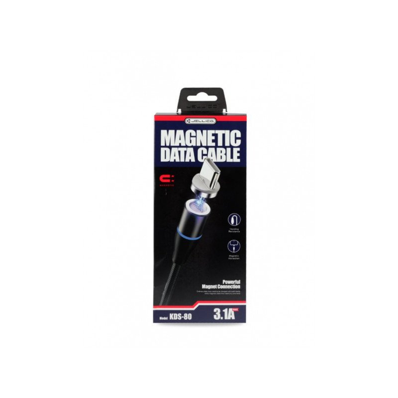 Kabelis KDS-80 USB-A to Lightning Black