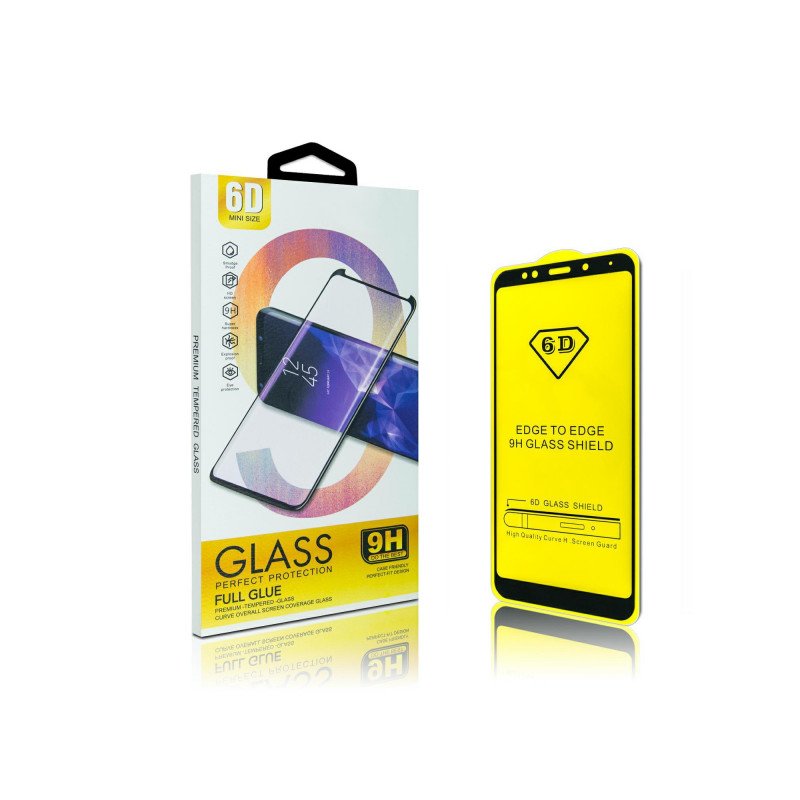 Viedtālruņa aizsargstikls Samsung Galaxy A72 / A72 5G Full Glue 6D Black