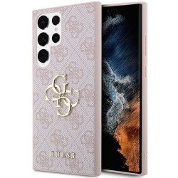 Viedtālruņa aizmugurējais vāciņš Samsung Galaxy S24 Ultra 4G Metal Logo Pink