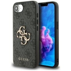 Viedtālruņa aizmugurējais vāciņš Apple iPhone 16E Big Metal Logo Black