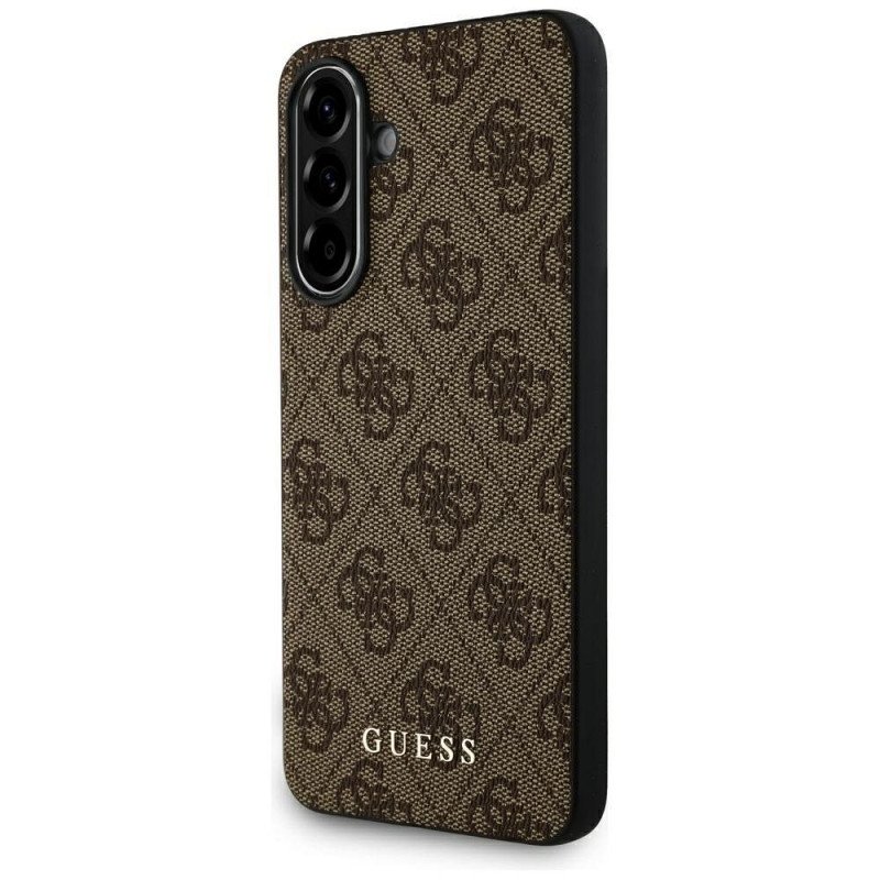 Viedtālruņa aizmugurējais vāciņš Samsung Galaxy A56 5G 4G Metal Logo Brown