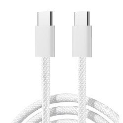 Kabelis Ben Series S-A45 USB-C / USB-C 60W Cable 1m White