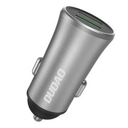 Auto lādētājs 3.4A car charger 2x USB R6S Silver
