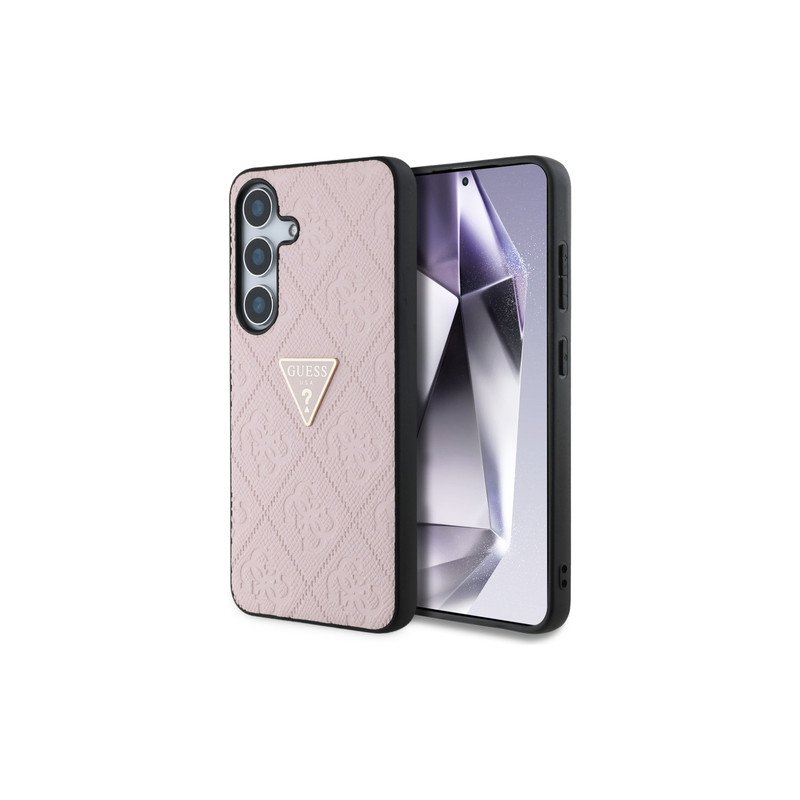 Viedtālruņa aizmugurējais vāciņš Samsung Galaxy S25 Hot Stamp Logo Pink