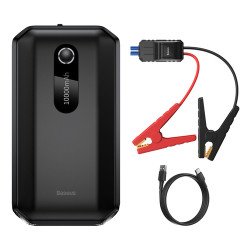 Ārējā baterija Bank Power Starter Jump Starter 10000mAh 12V (1000A / 500A) power bank + crocodile clips black (CGNL020101) Black