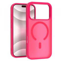 Viedtālruņa aizmugurējais vāciņš Apple Iphone 16 Matte MagSafe Case Bright Pink
