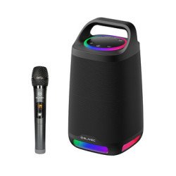 Bezvadu skandas Bluetooth Speaker Karaoke TWS WS-01 Black