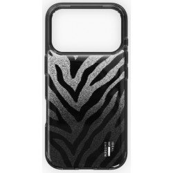 Viedtālruņa aizmugurējais vāciņš Apple iPhone 17 Pro Max Zebra Clear Case Black