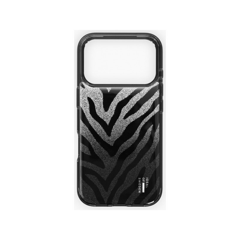 Viedtālruņa aizmugurējais vāciņš Apple iPhone 17 Pro Max Zebra Clear Case Black