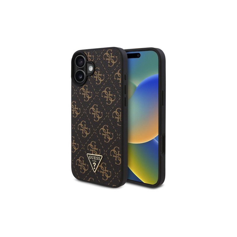 Viedtālruņa aizmugurējais vāciņš Apple Iphone 16 Triangle Collection Black