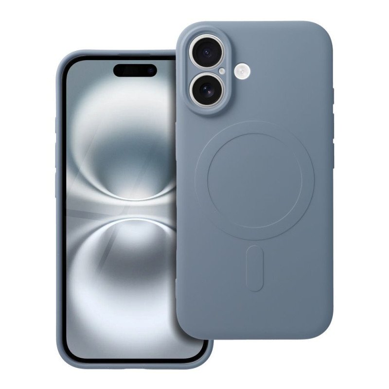 Viedtālruņa aizmugurējais vāciņš Samsung Galaxy S25 Silicon Mag case Light Blue