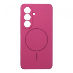 Viedtālruņa aizmugurējais vāciņš Samsung Galaxy S26 Ultra Silicone Case 2mm Mag Dark Pink