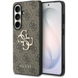 Viedtālruņa aizmugurējais vāciņš Samsung Galaxy S26 Big Metal Logo Brown