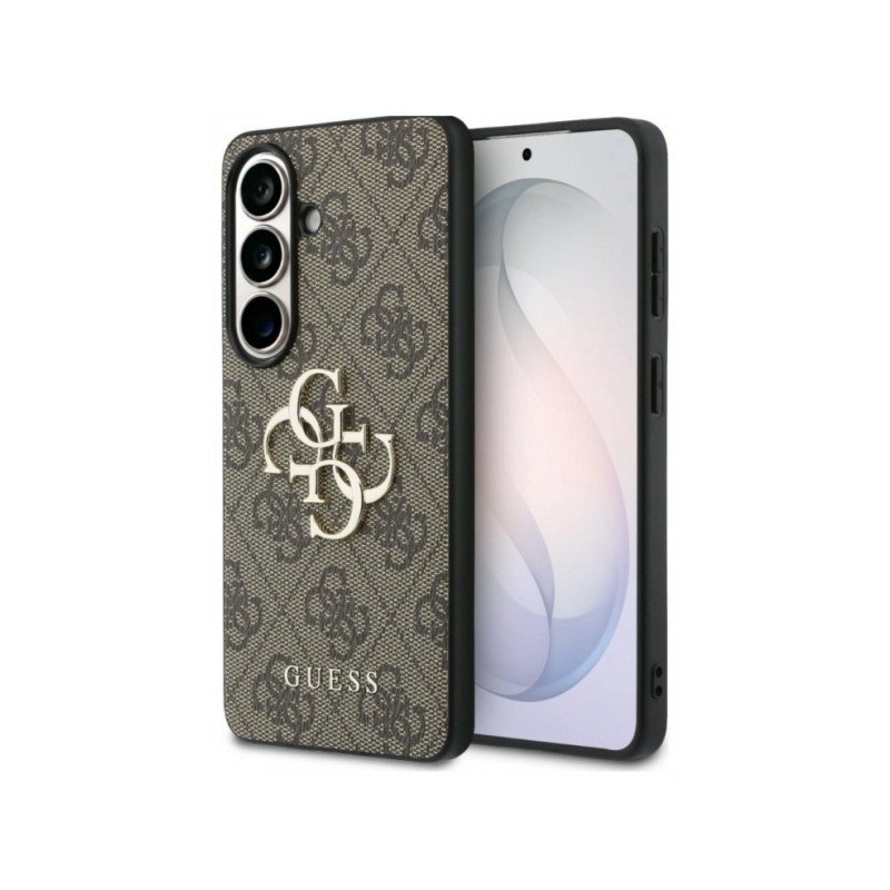 Viedtālruņa aizmugurējais vāciņš Samsung Galaxy S26 Ultra Big Metal Logo Brown