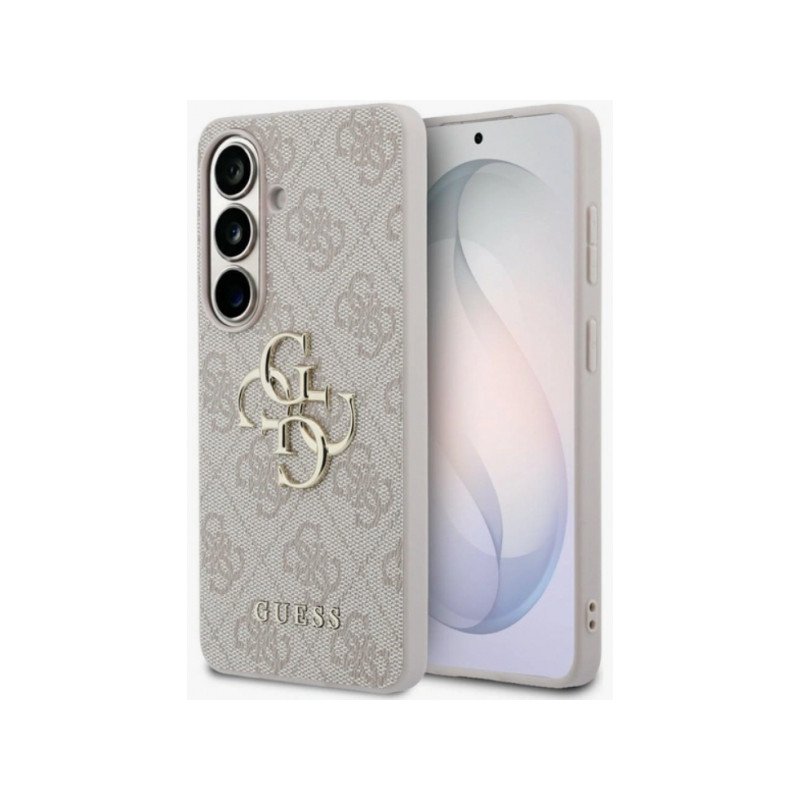 Viedtālruņa aizmugurējais vāciņš Samsung Galaxy S26 Big Metal Logo Pink