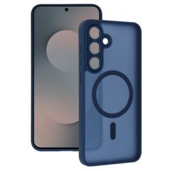 Viedtālruņa aizmugurējais vāciņš Samsung Galaxy S25 FE Matte Mag Cover Blue, Transparent