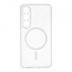 Viedtālruņa aizmugurējais vāciņš Samsung Galaxy S26 Glitter MagSafe Transparent