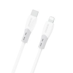 Kabelis L25SX 30W USB-C - Lightning Cable with Soft Silicone Braid White