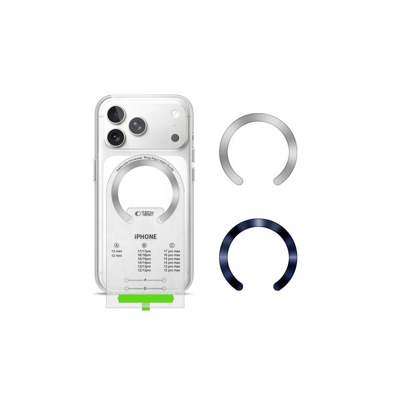 Magnēts MMP-210 MagSafe 2-Pack Magnetic Ring Blue, Silver