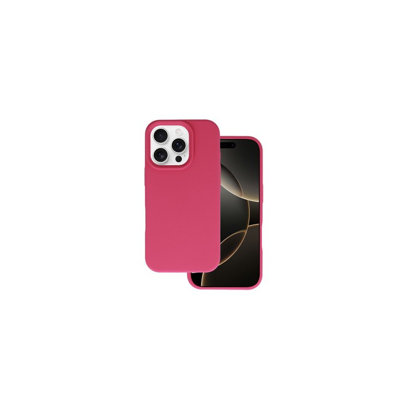 Viedtālruņa aizmugurējais vāciņš Apple iPhone 16 Pro Silicone Premium Dark Pink