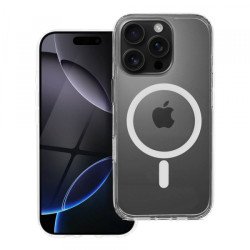 Viedtālruņa aizmugurējais vāciņš Apple iPhone 16 Pro Clear Hybrid Premium Mag Transparent
