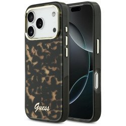 Viedtālruņa aizmugurējais vāciņš Apple iPhone 17 Pro Max Script Metal Logo Black, Brown