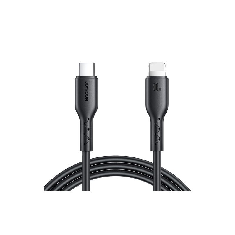 Kabelis SA26 USB-C / Lightning cable 30W Black