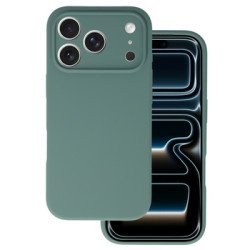 Viedtālruņa aizmugurējais vāciņš Apple iPhone 17 Pro Silicone Lite Dark Green