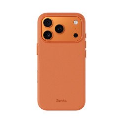 Viedtālruņa aizmugurējais vāciņš Apple iPhone 17 Pro Vita Pro Silicone Case Orange