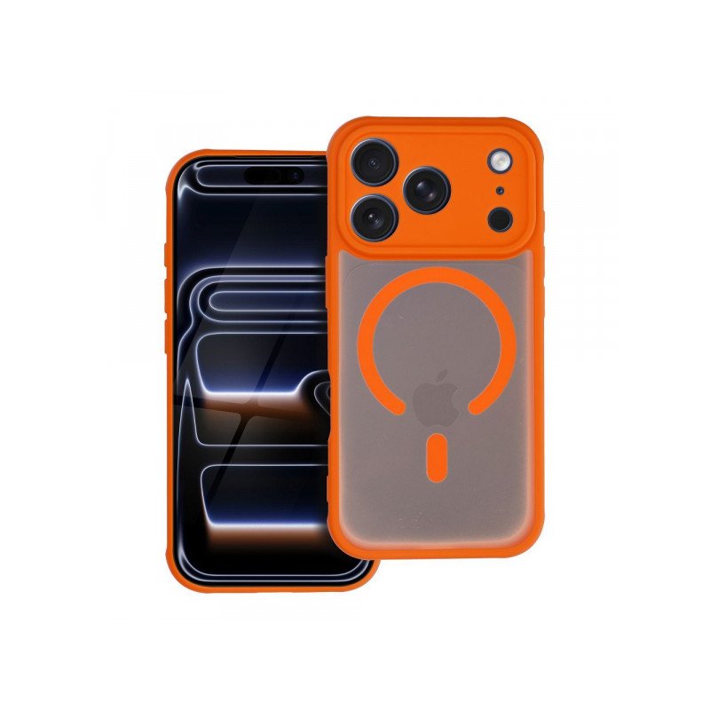 Viedtālruņa aizmugurējais vāciņš Apple iPhone 13 Full matte mag Orange, Transparent
