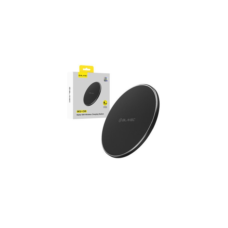 Bezvadu lādētājs Induction charger BQI-06 Qi 15W Black